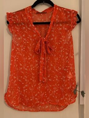 Boho Chic Atmosphere Floral Print Sheer Ruffle Blouse - Summer Top